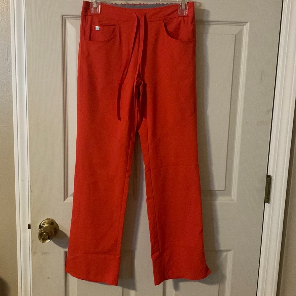 Orange scrub pants